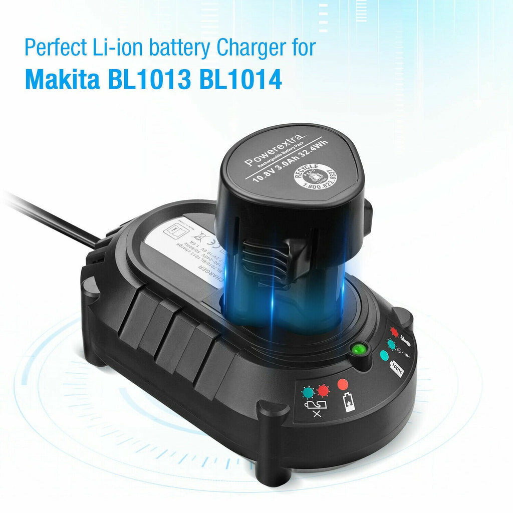 Fast Battery Charger For Makita BL1013 BL7010 DC10WA 10.8V/12V Li-ion Battery UK