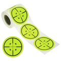 1 Roll Circle Splatter Target Stickers 3", Yellow/Black Style 3