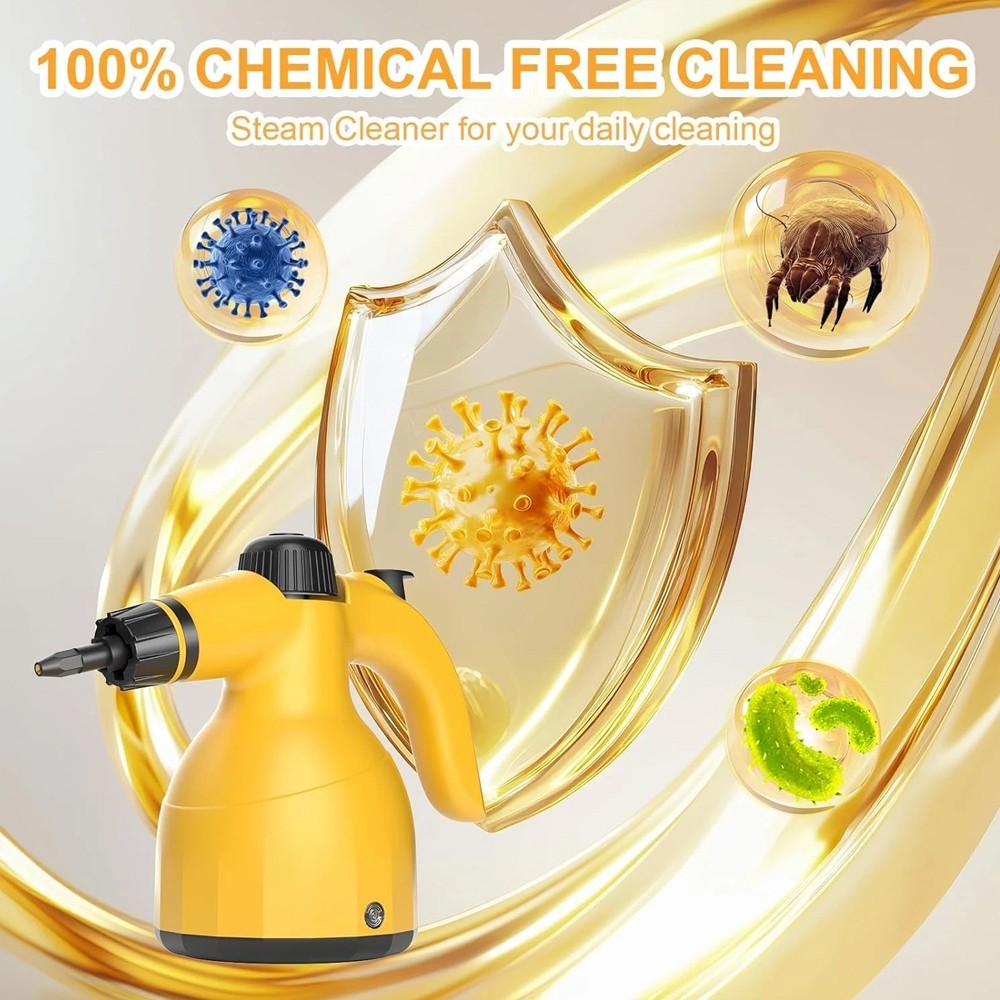 1000W Electric Portable Hand Held Steam Steamer Cleaner & Accessories 2025 New