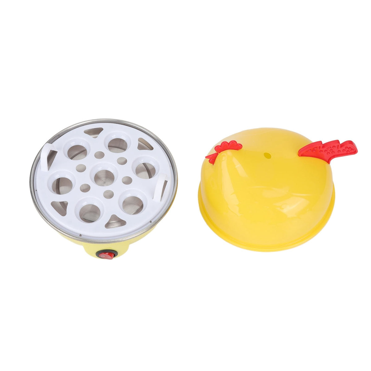 Electric Egg Cooker Chicken Shape Rapid Egg Boiler Automatic Shut Off UK BS