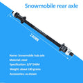 240mm Bicycle Rear Wheel Axle Steel Solid Spindle Shaft Standard 3/8" Thread