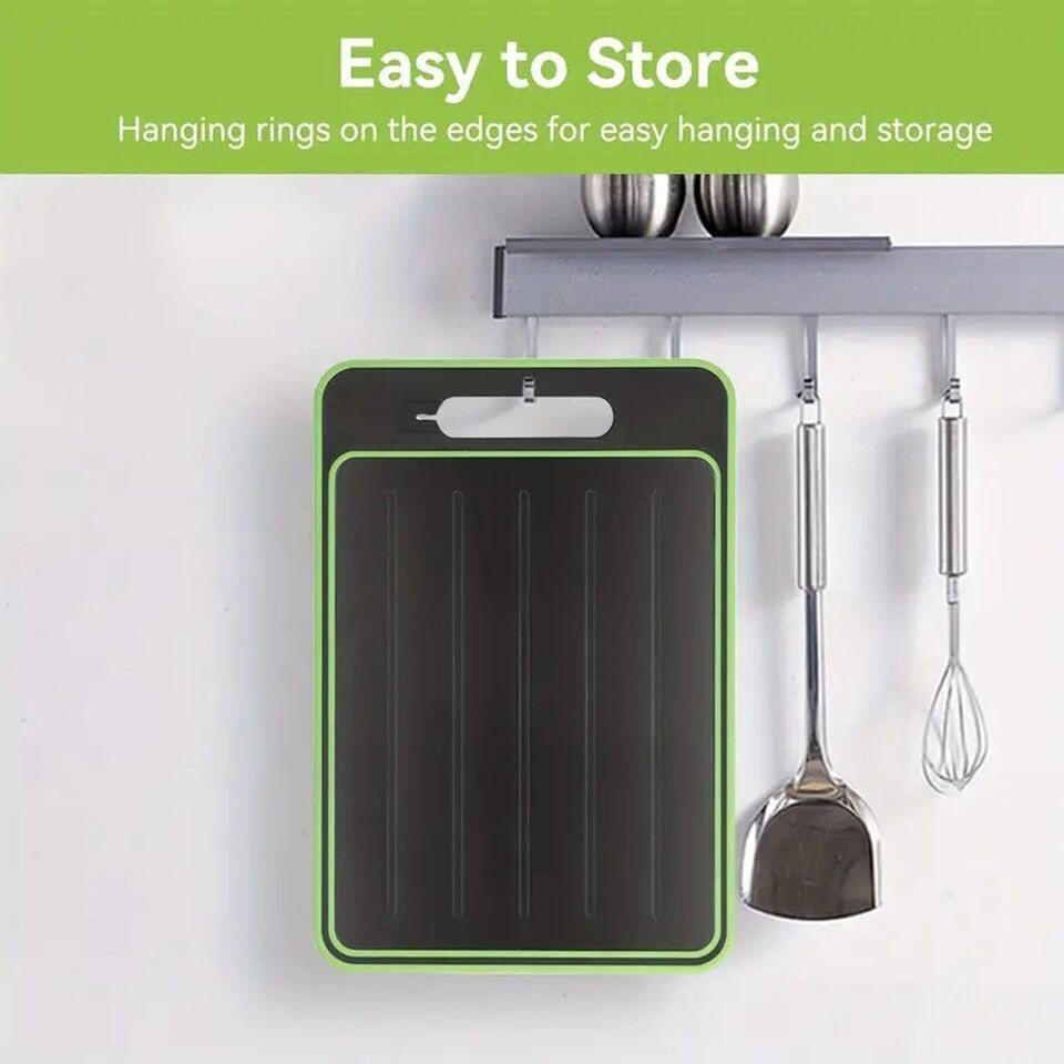 4 in 1 Thawing Tray and Cutting Board for Fast Defrosting Kitchen Tool UK