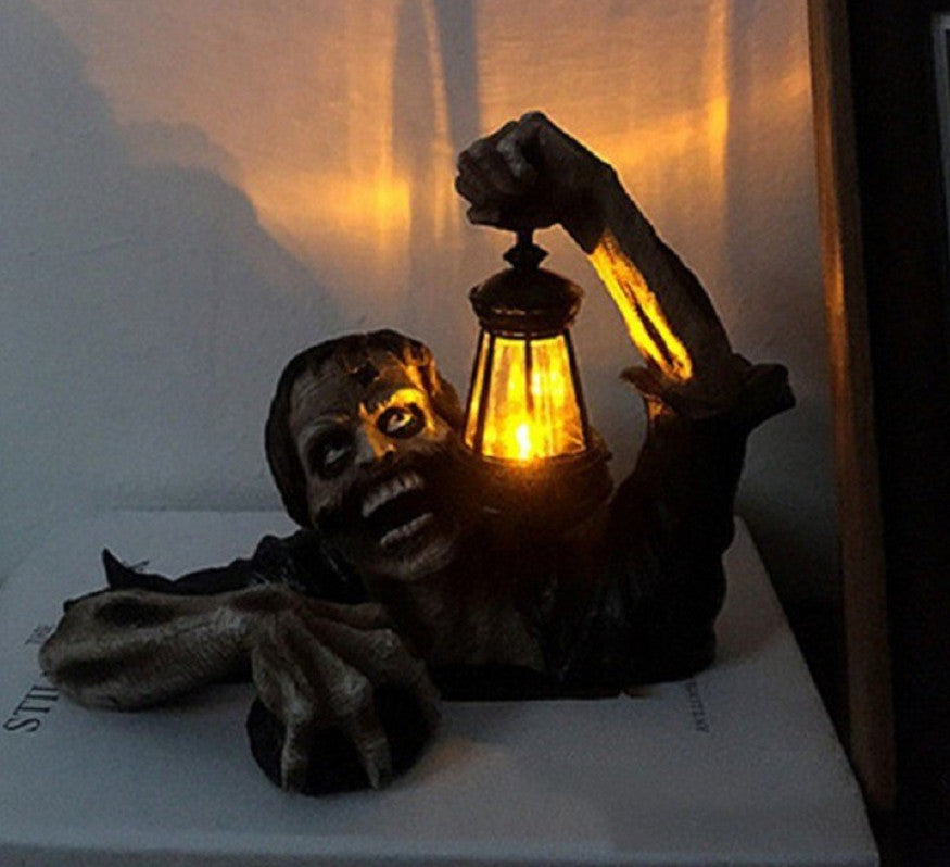 Halloween Crawling Zombie Horror Props Outdoor Garden Statue Graveyard Decor