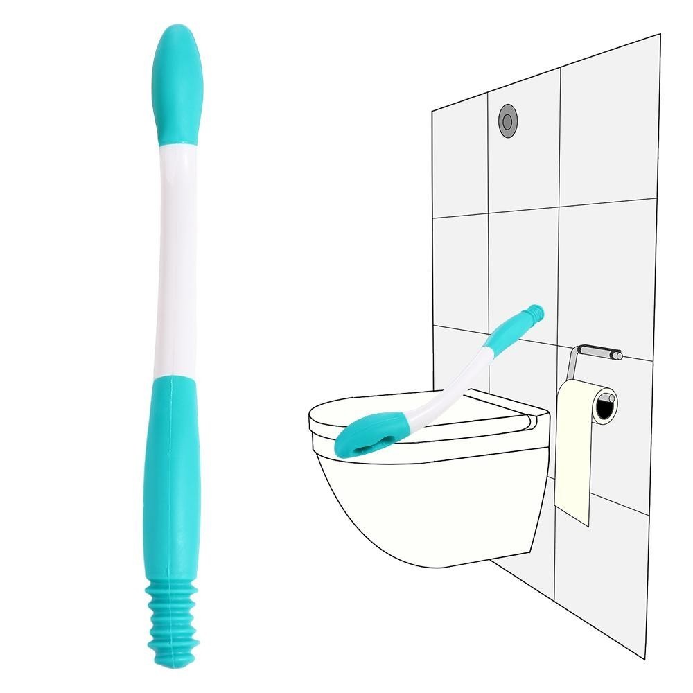 15'' Long Handled Bottom Toilet Self Wipe Aid Wiper Easy Tissue Reaching Aid UK