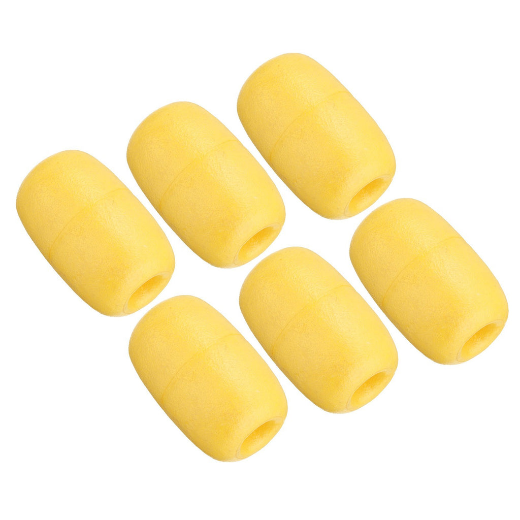 4.33" x 2.76" Rope Float Buoy 6 X 270g Deep Water Floats Rope Float Buoy, Yellow