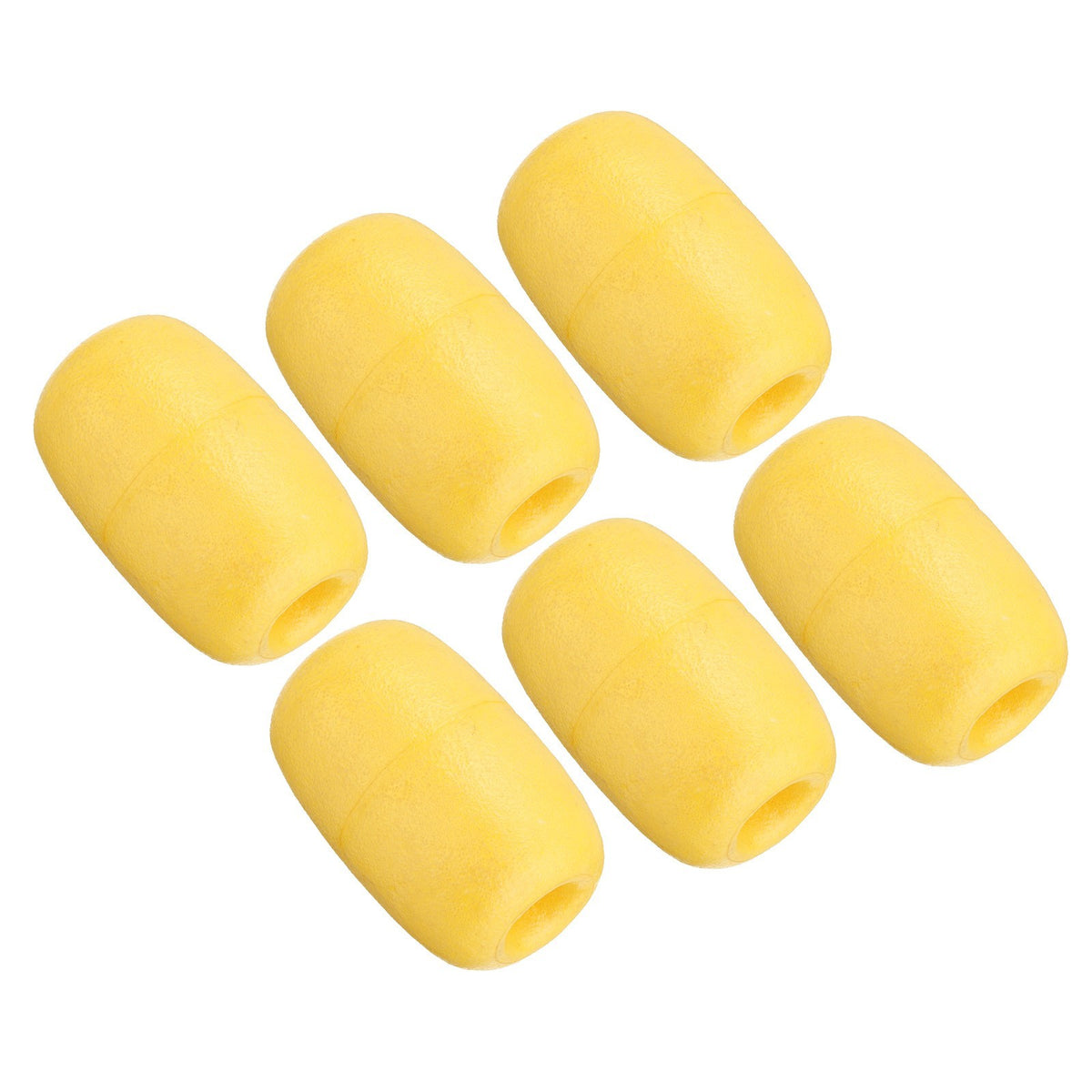 4.33" x 2.76" Rope Float Buoy 6 X 270g Deep Water Floats Rope Float Buoy, Yellow