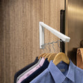 Folding Retractable Wall Mounted Laundry Rack Clothes Hanging Dryer Storage