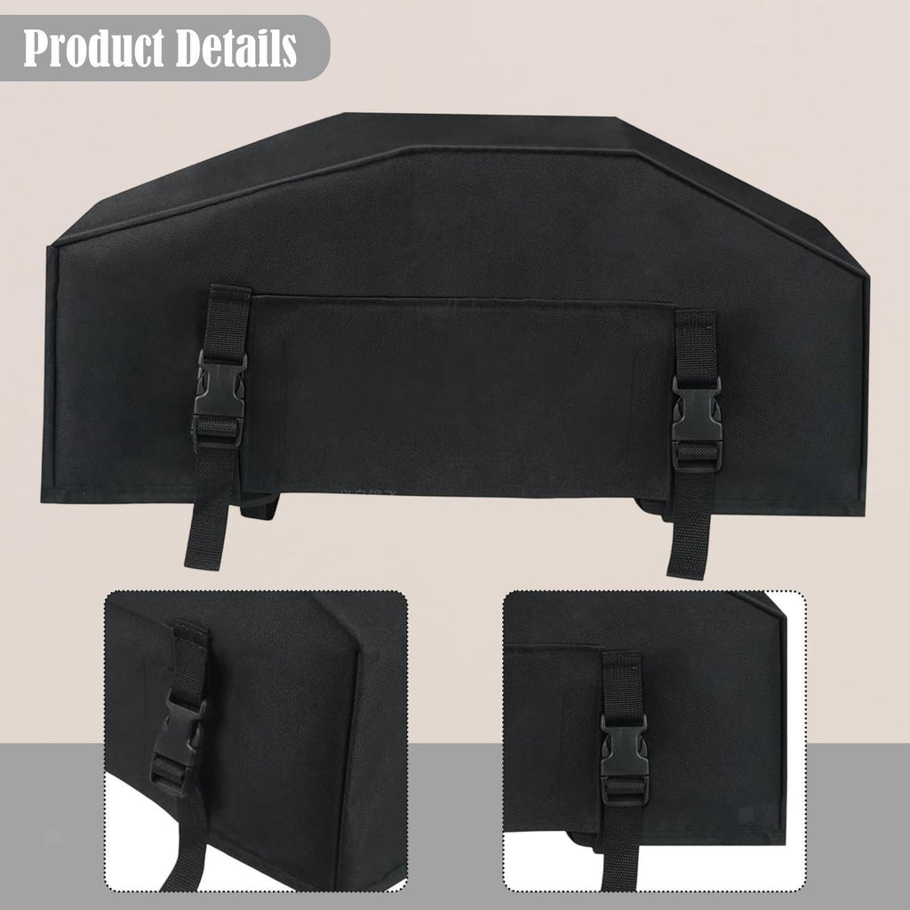Car Winch Cover Black Waterproof Anti-dust Soft Winch Cover for Driver Recovery