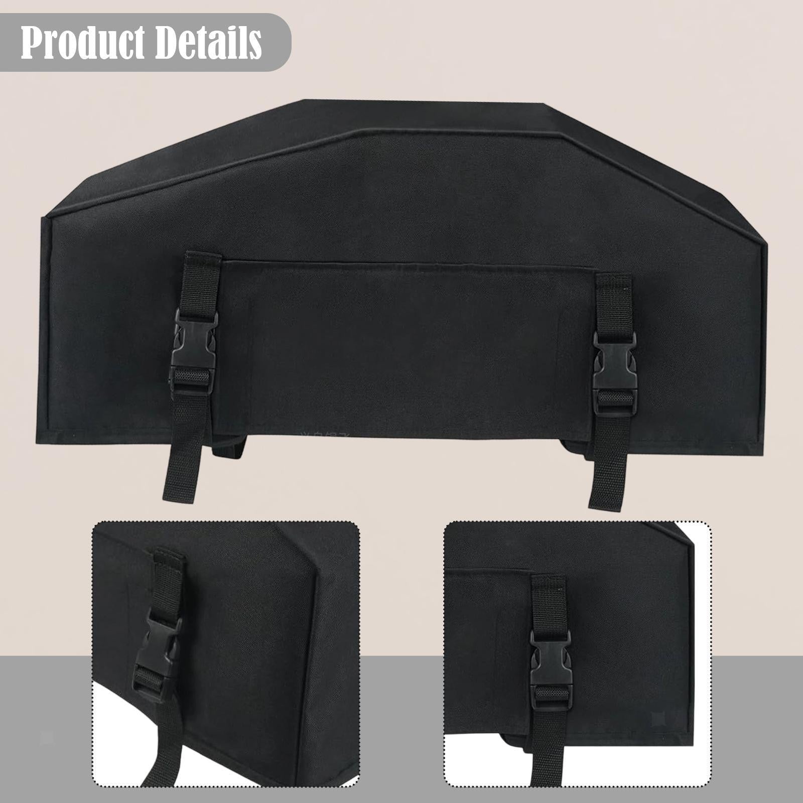 Car Winch Cover Black Waterproof Anti-dust Soft Winch Cover for Driver Recovery
