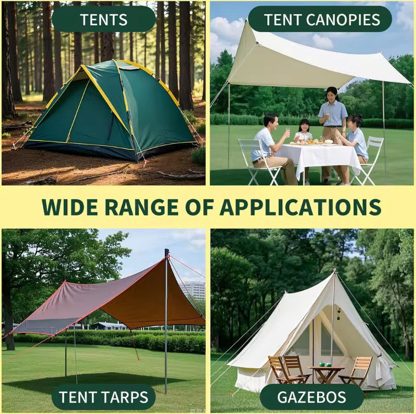 20 x Heavy Duty Hard Ground 25cm Rock Peg Hook Top Camping Awning Tent UK