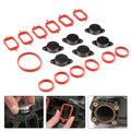 6x 33mm Car Swirl Flap Flaps Removal Blanks Plugs Kit for BMW M57 Black