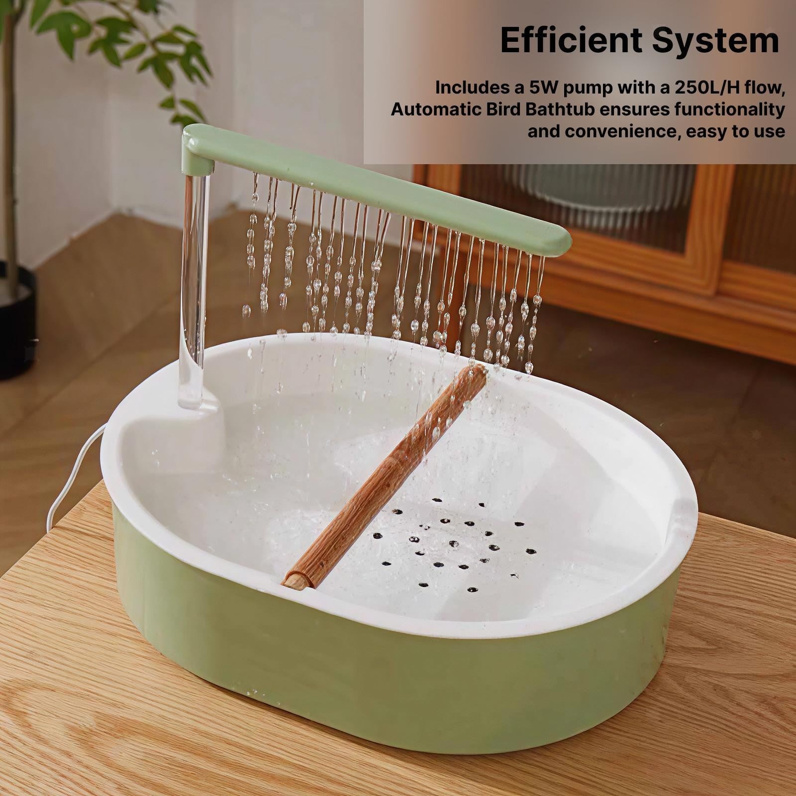 Automatic Bird Bath Tub Shower Box Small Pet For Budgie Parakeet Conure Parrot