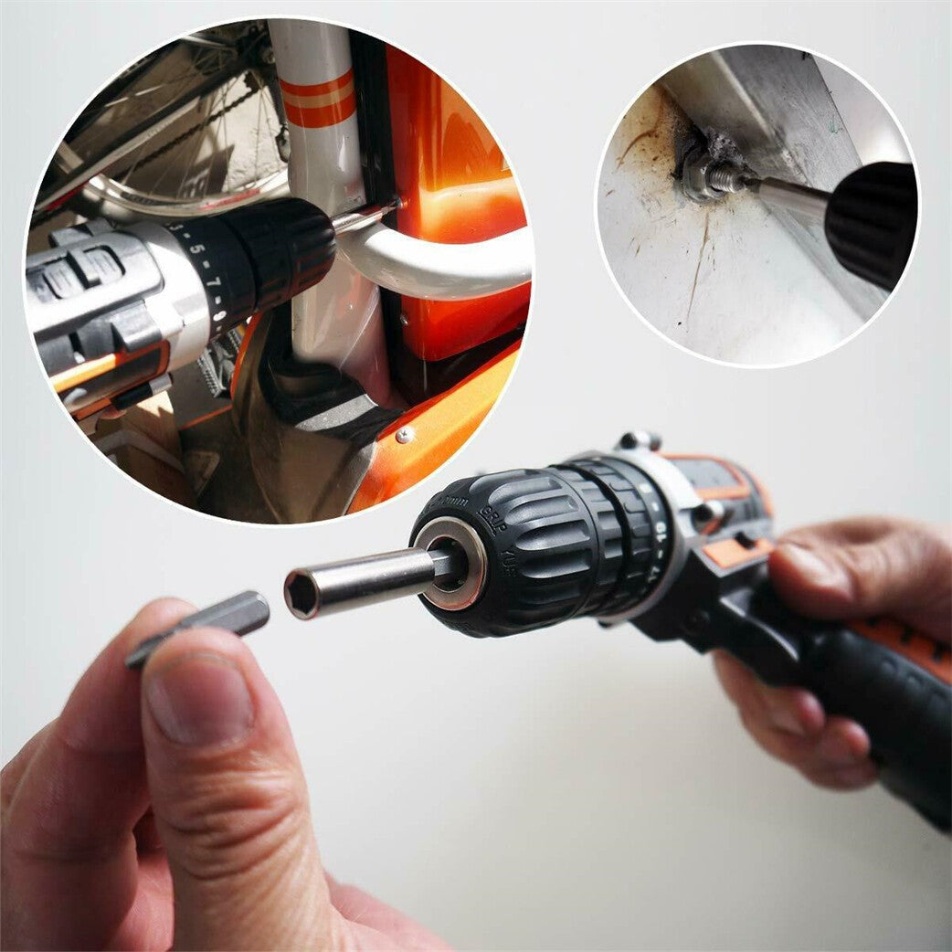 10x Magnetic Bit Holder Set 1/4" Hex Extension Bar for Screwdriver Impact Driver