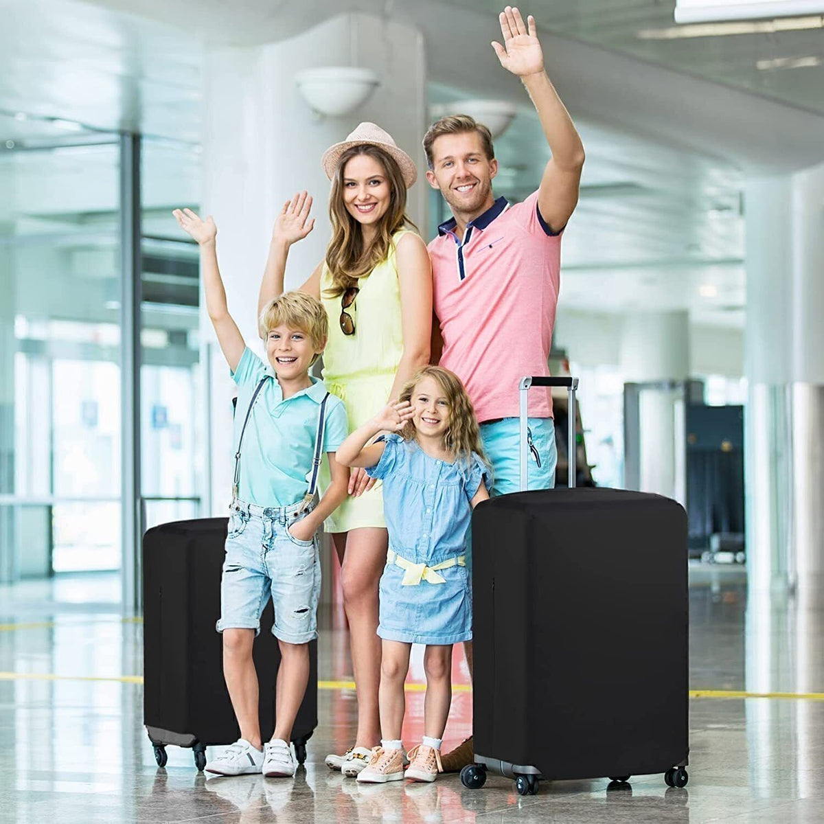 Travel Trolley Case Cover Protector Suitcase Cover Luggage Storage Cover Elastic