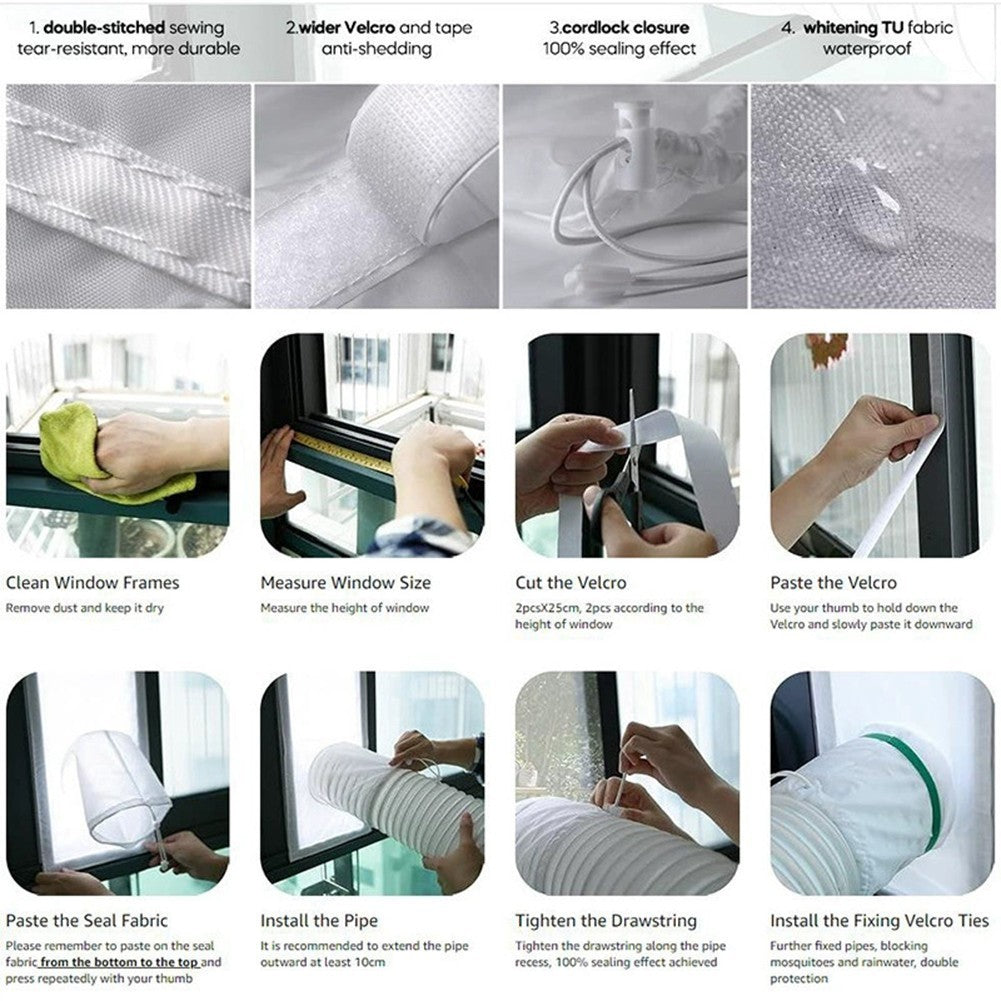 Customizable Sealing Door Seal Kit for Portable AC with Easy Installation