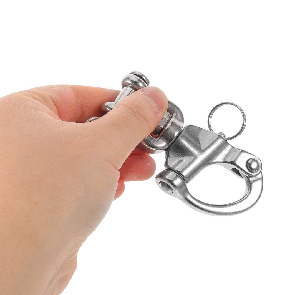 Snap Shackles Stainless Steel Quick Release Sailing Halyard Swivel Shackle -