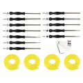 28Pcs Carburetor Adjusting Tool Carb Splined Screwdriver & Cleaning Brush Kit UK