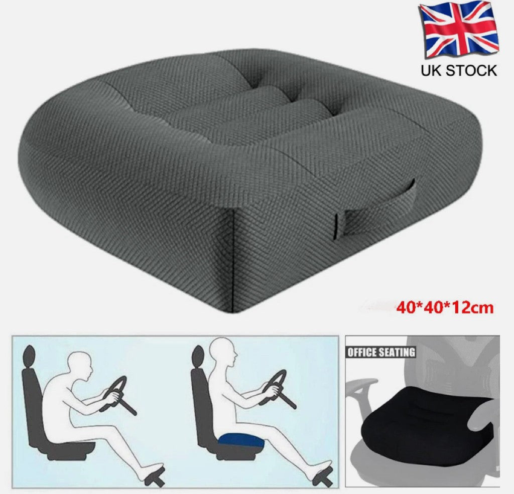 Car Seat Cushion Car Booster Heightening Driver Posture Cushion Reduce Fatigue