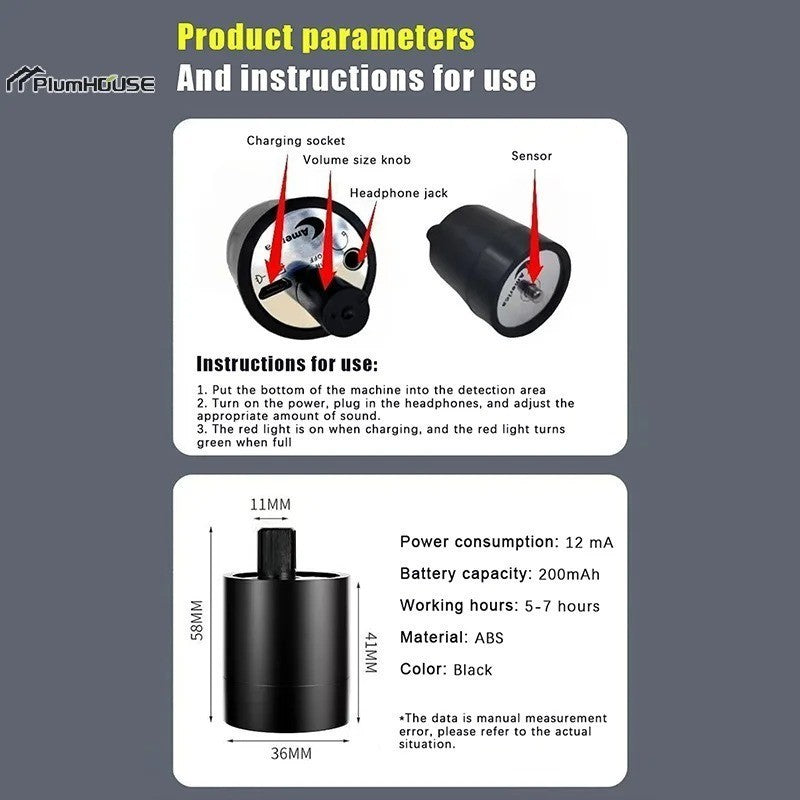 NEW Enhanced Version Wall Microphone Voice /Ear Listen Through Wall Device Bug