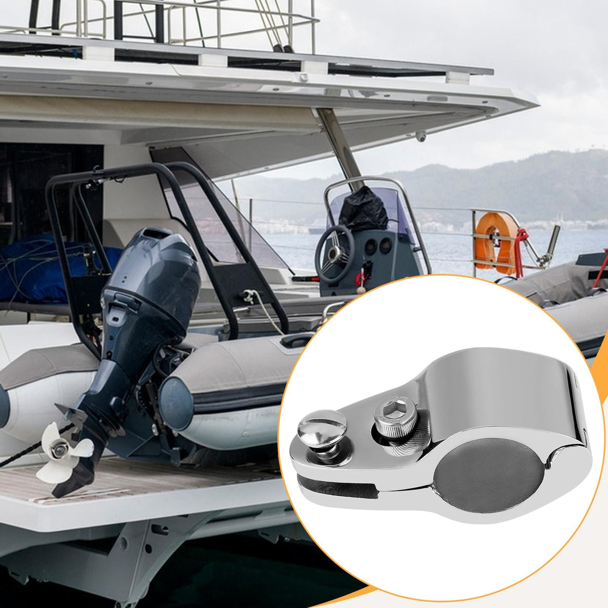 Boat Bimini Top Jaw Slide Clamp Practical Hardware Marine Canopy Tube Clamp