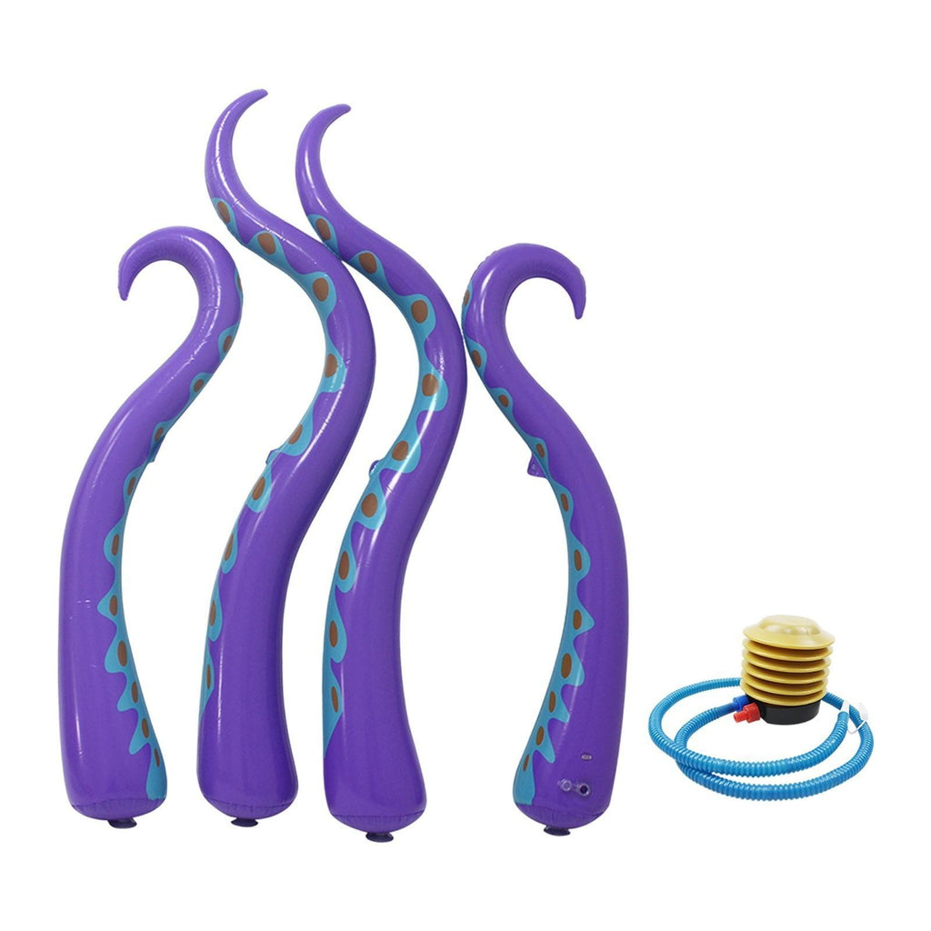 Set of 4 Inflatable Octopus Tentacles for Halloween Window Decoration