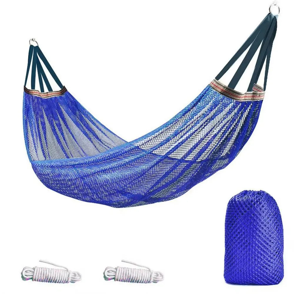Portable Mesh Hammock Breathable Cooling Ice Silk Hanging Bed Large.*