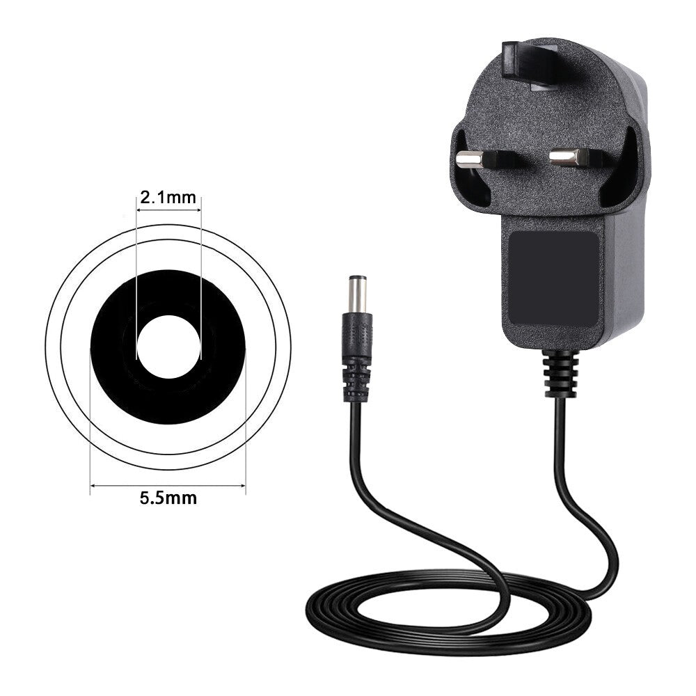 9V AC/DC Power Supply Adapter Safety Charger UK Plug Converter Universal