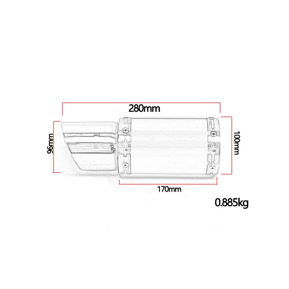 GY6 125cc 150cc Chinese Scooter For Short Performance Exhaust System Muffler