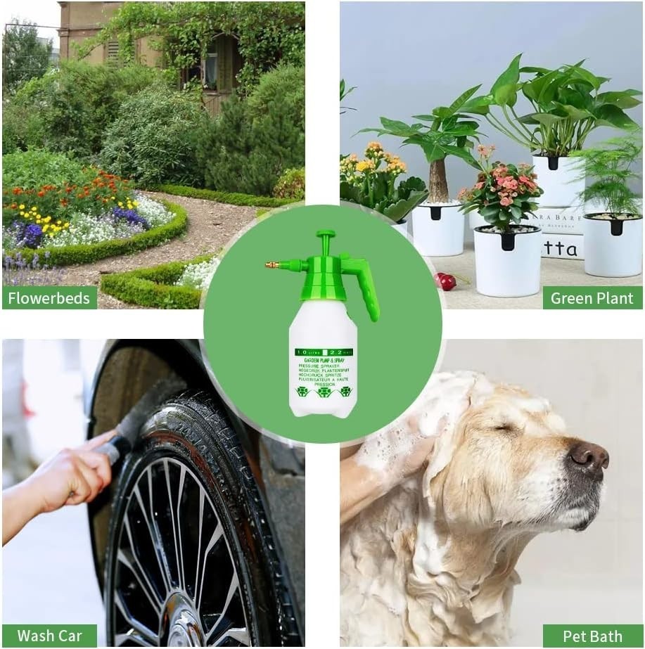 2L Garden Pressure Sprayer Pump Action Handheld Weed Killer Chemical Spray Botle