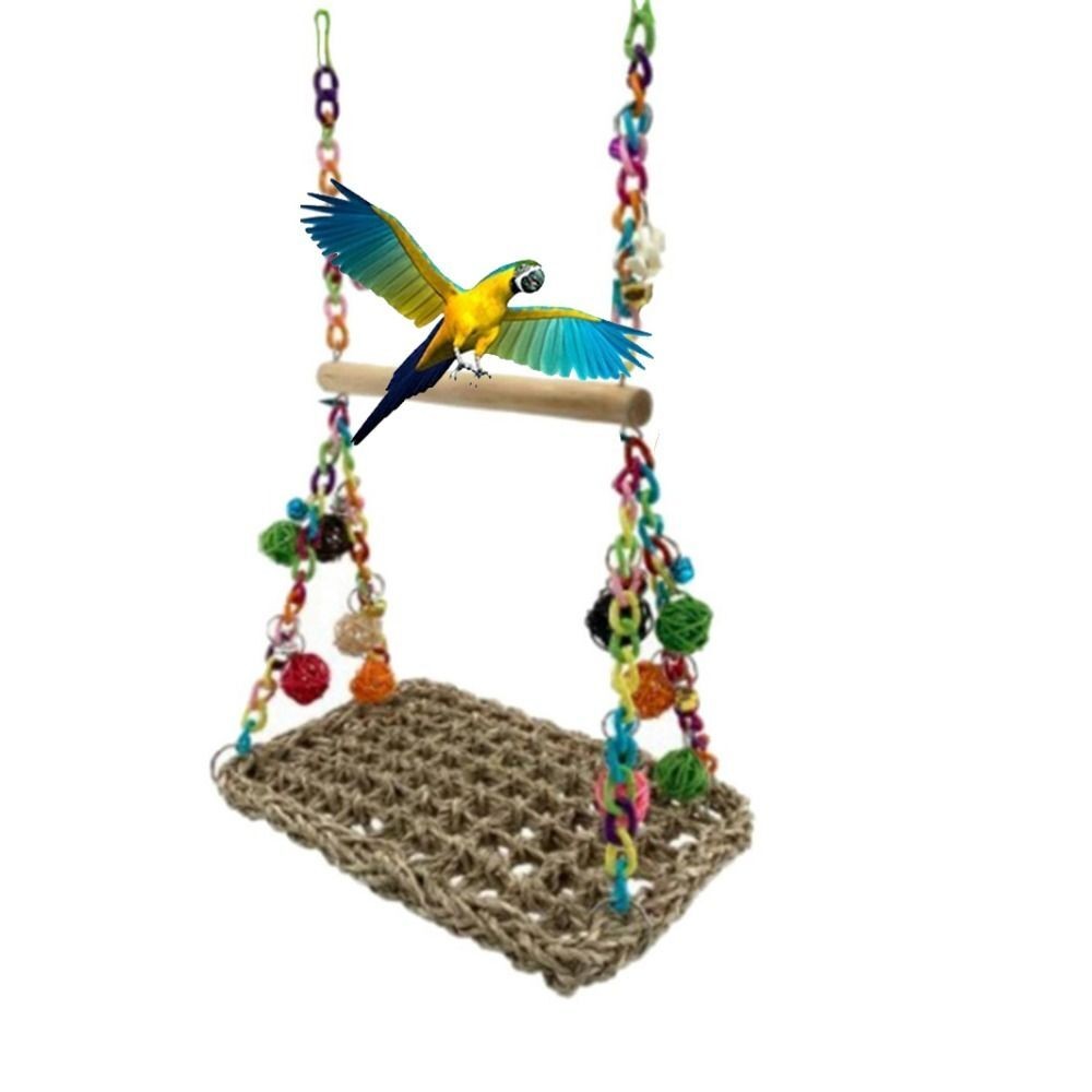Parrot Swing African Grey Parrot Toy Large Cockatoo Macaw Bird Toy BirdSupplies
