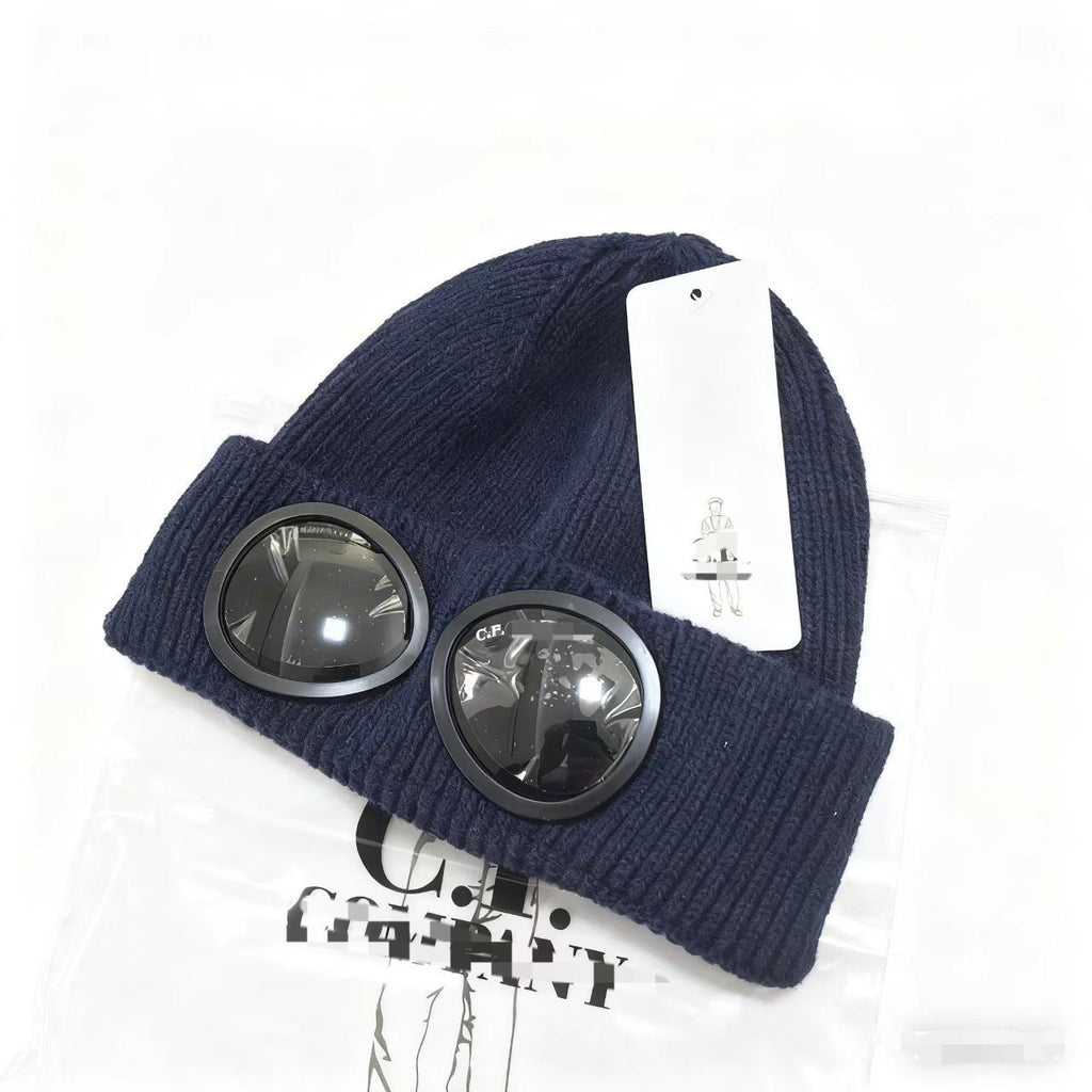 Beanie Knitted Hat Men Teens For CP Wool Winter Hats Hat Sunglasses
