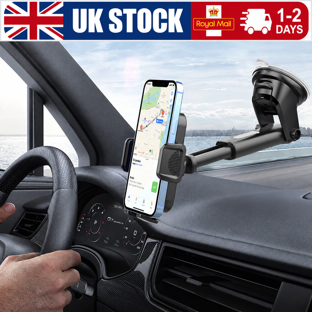 Car Phone Holder Mount for Mobile Phone iPhone 16 17 Suction Dashboard Universal
