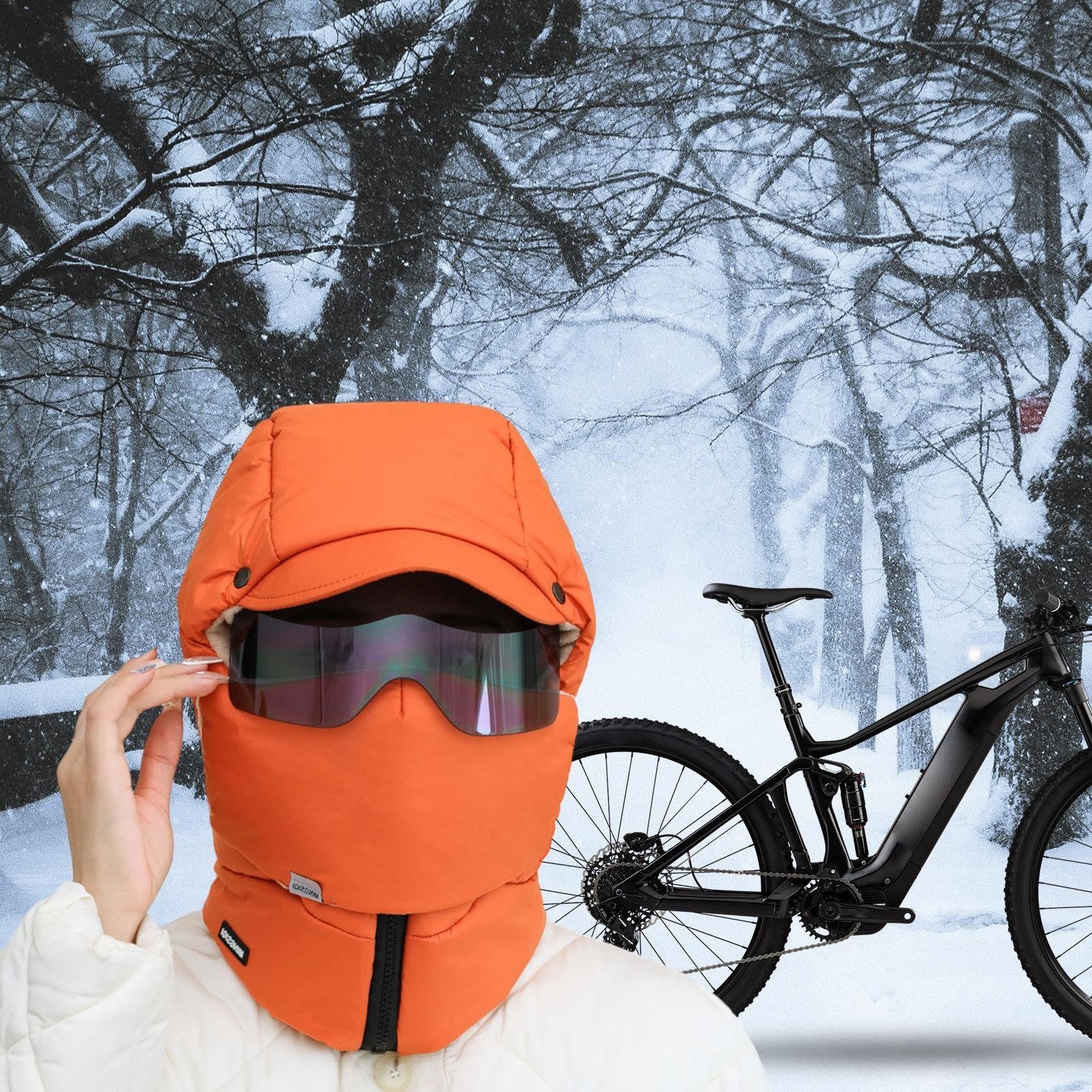 Winter Hat Thermal Lightweight Windproof Mask Face Cover Headwear Trapper Hat