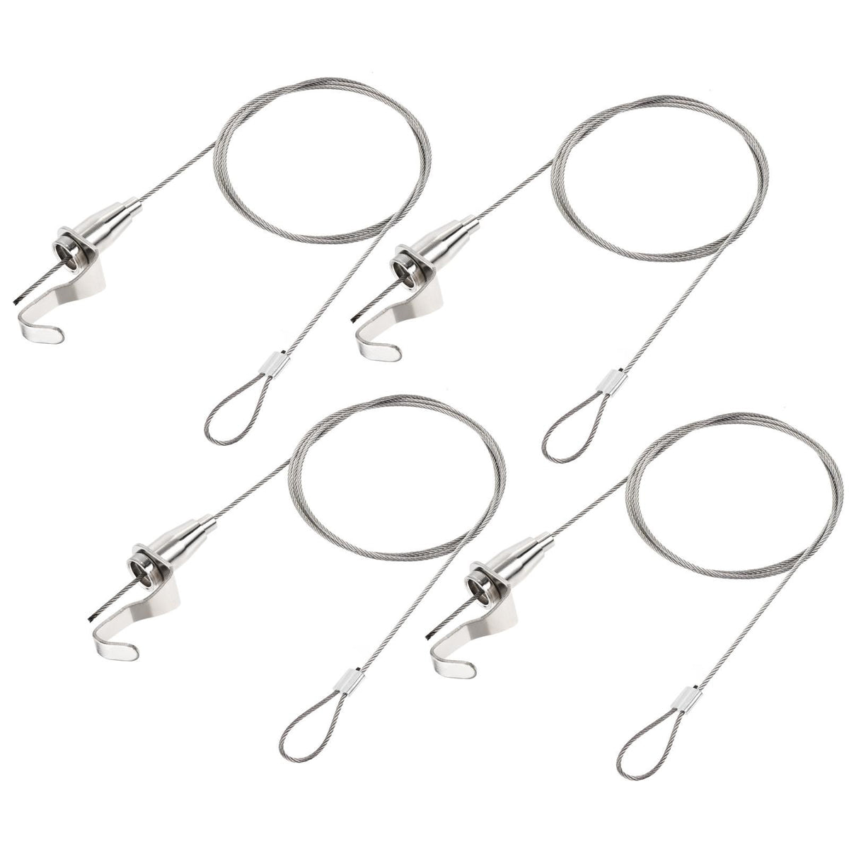Picture Hanging Wire Kit, 4pcs 1M Adjustable Rail Hanging System, Load 66 lbs.*