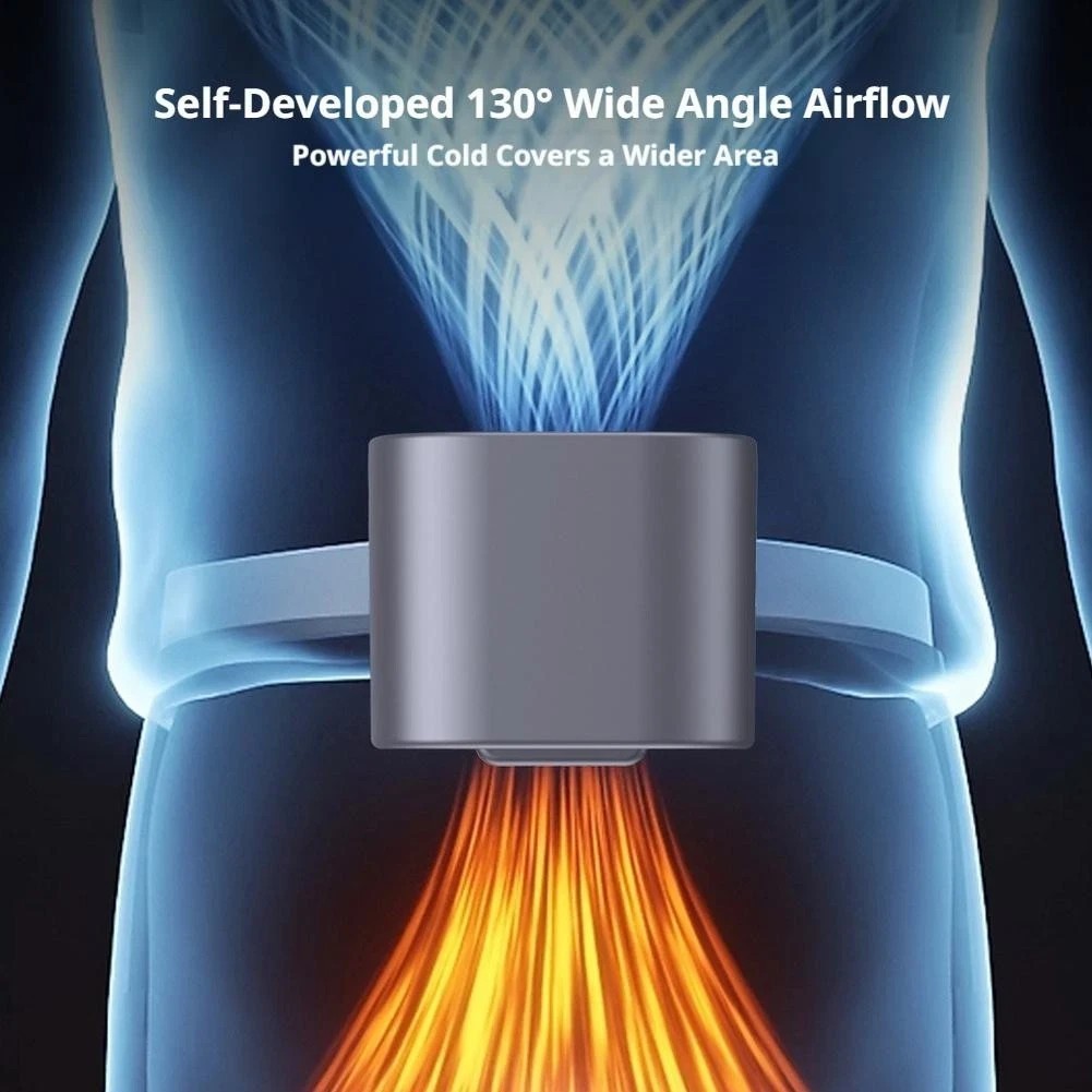 2026 Car Clip on 360° Fan with LED Display,USB Rechargeable Fan
