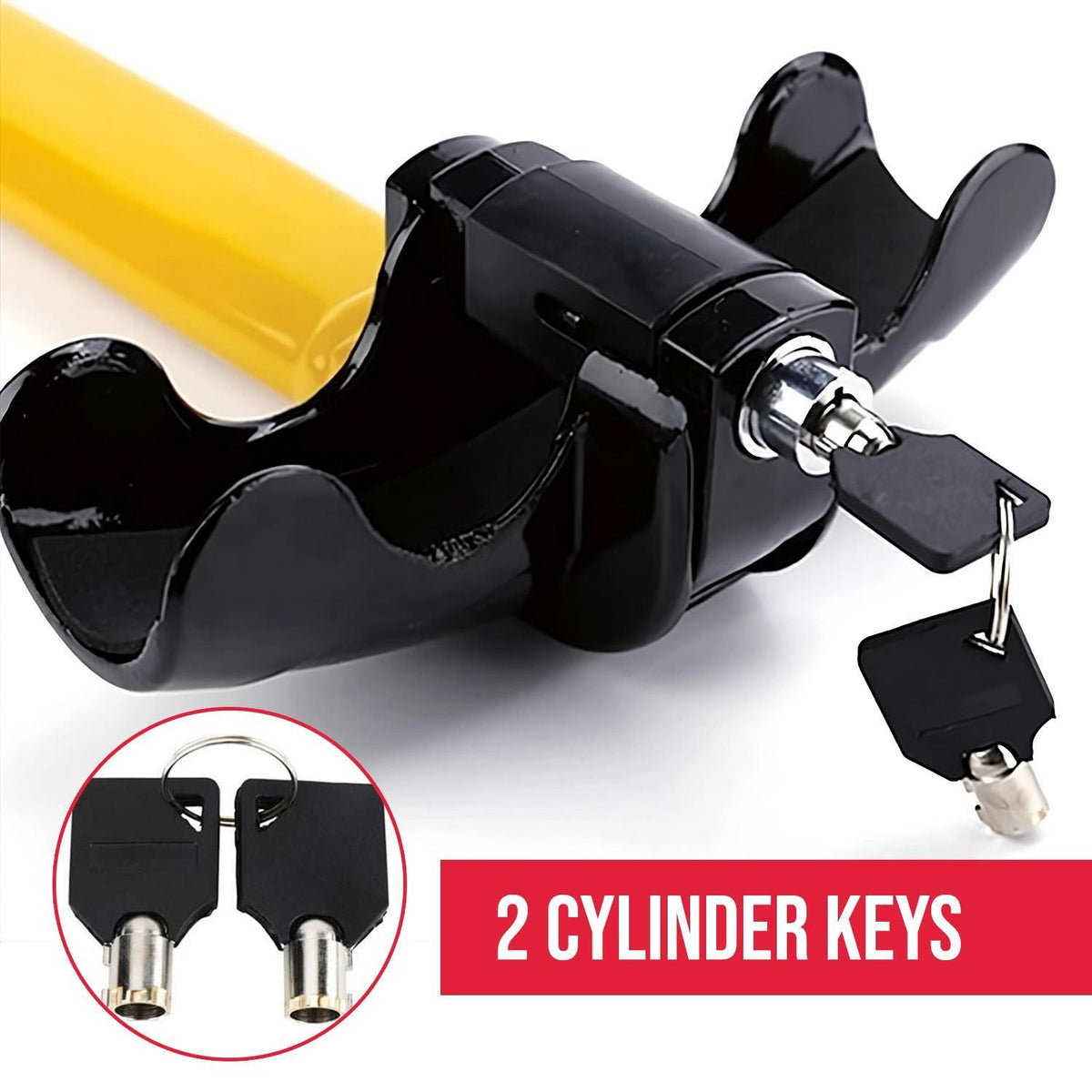 Heavy Duty Steering Wheel Lock Anti Theft Rotary Security Safe Van Car