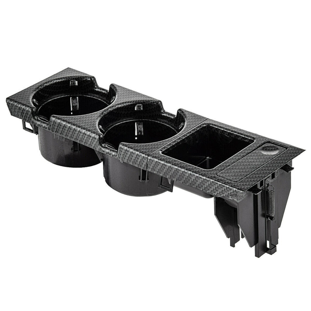 Carbon Fiber Style Center Console Cup Drink Holder For BMW 3 Series E46 1998-06!