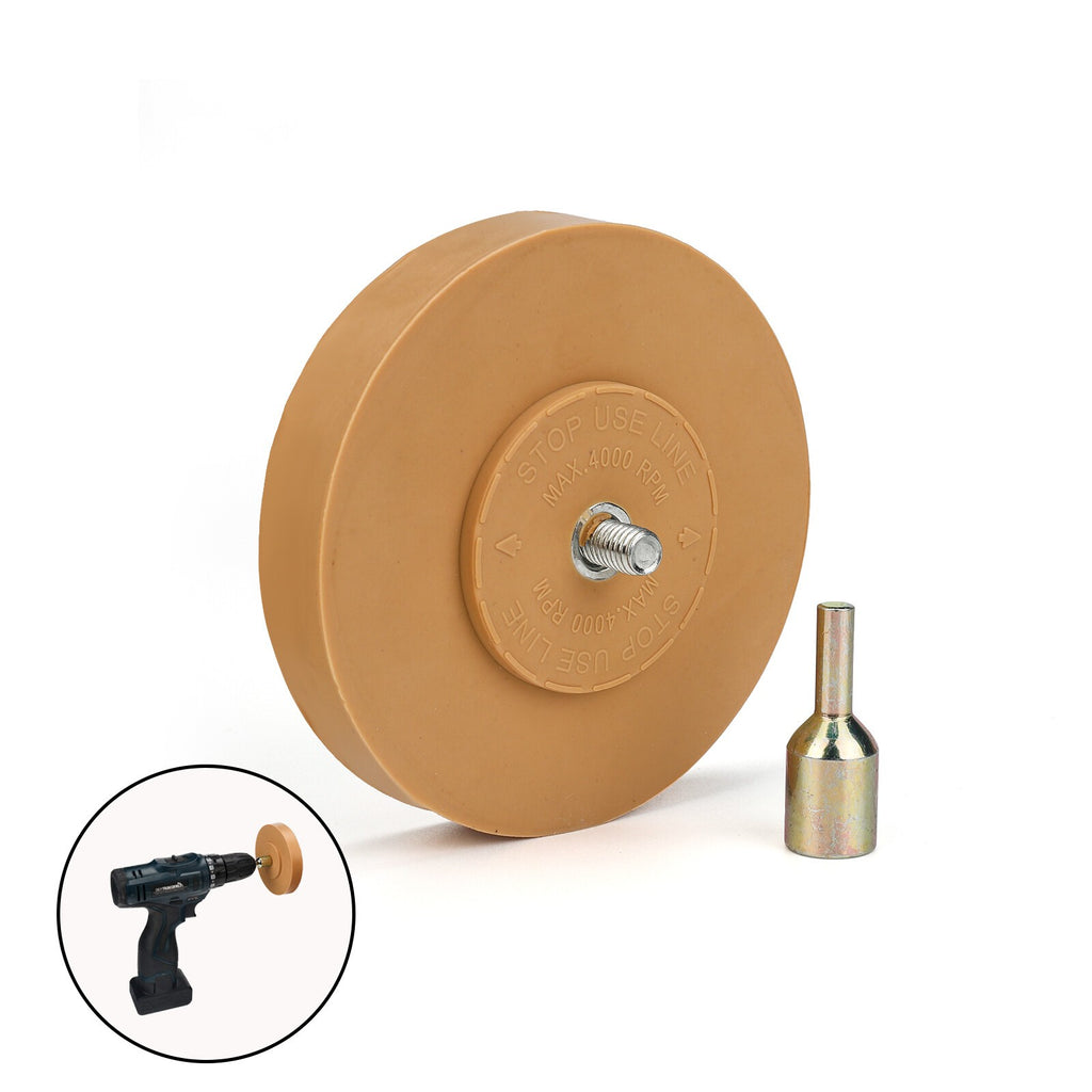 4'' Rubber Pin Stripe Decal Eraser Caramel Wheel Removing Car Sticker Removal
