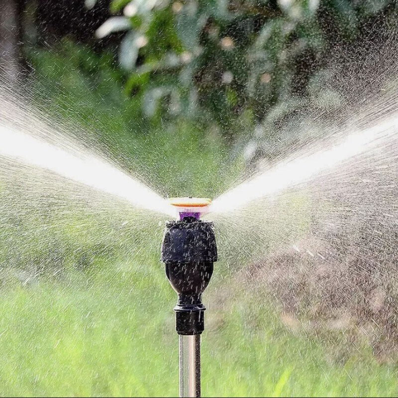 Garden Watering Tool 360° Rotating Sprinkler Tripod Mount Irrigation Nozzle UK