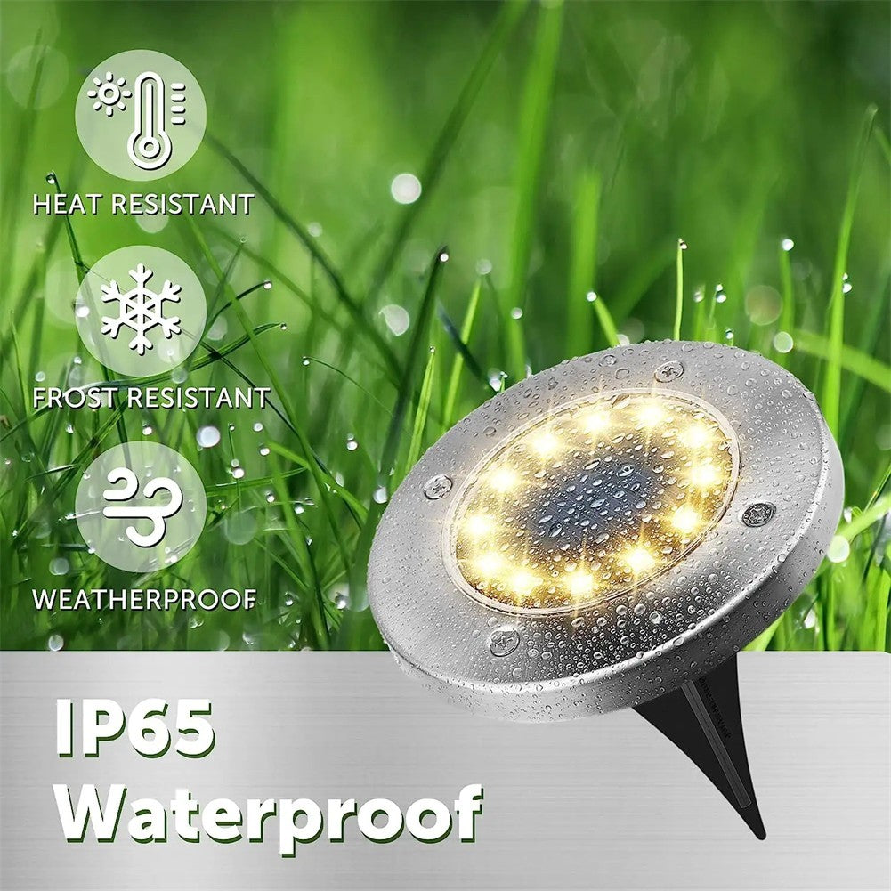 LED Solar Power Ground Lights Floor Decking Patio Outdoor Garden Lawn Path IP65