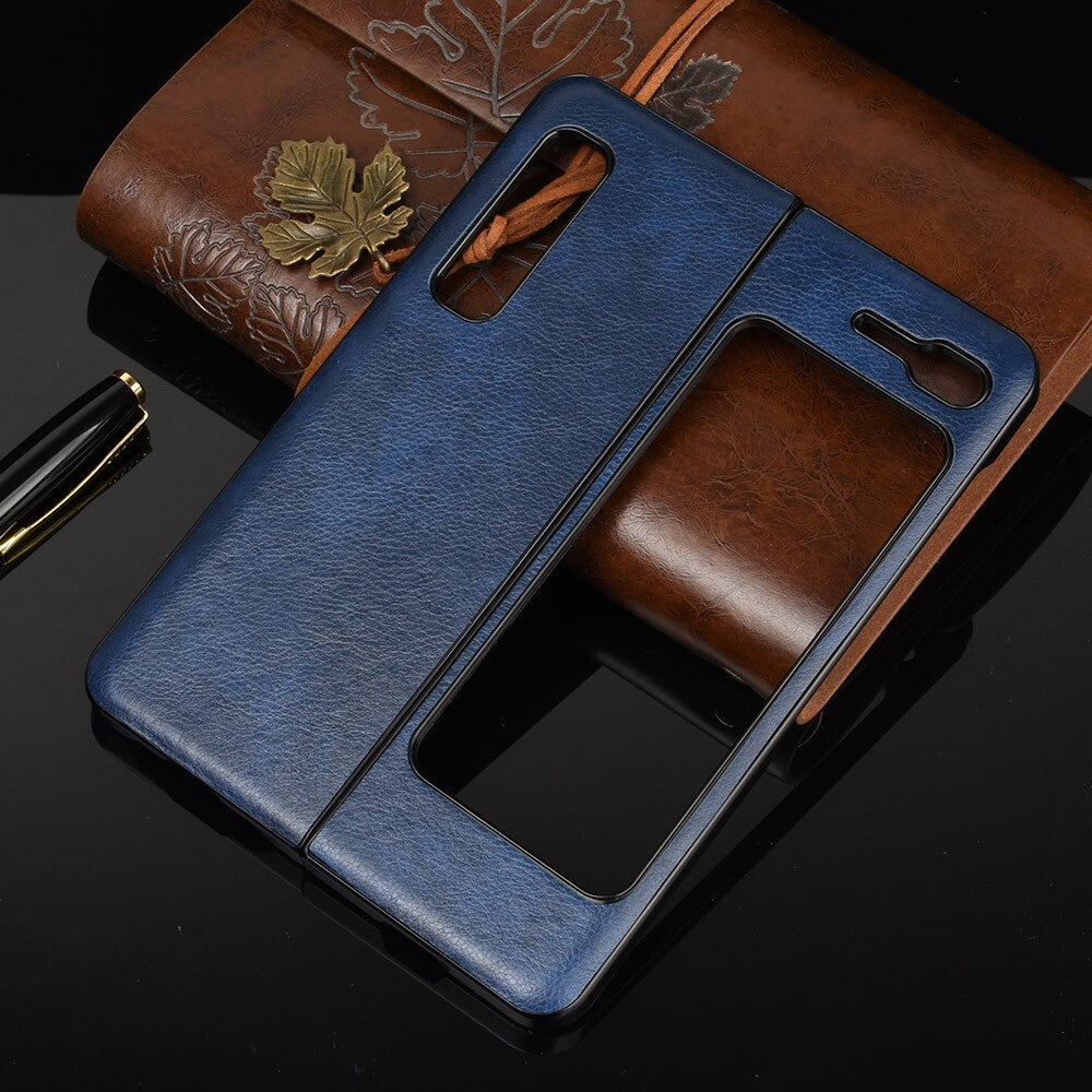 For Samsung Galaxy Fold 1st Generation Shockproof Hybrid PU Leather Case Cover