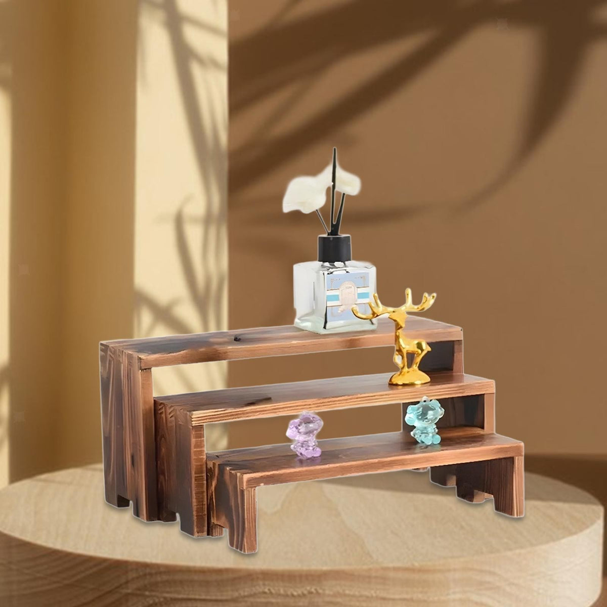 Wooden Tiered Riser Display Stand Dessert Table Display Set for Food Display