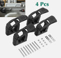 4Pcs 16mm-57mm Car Rubber Clamps Shovel Axe Holder Quick-Release Mount Brackets