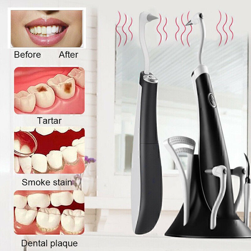 5 In1 Electric Dental Scaler Tartar Teeth Stains Cleaner Plaque Calculus Remover