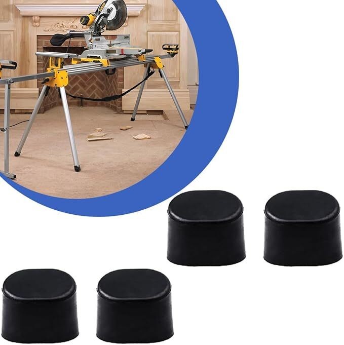 4PCS Replacement Leg Feet For Dewalt DWX Series Mitersaw Stand Stand Foot Pad