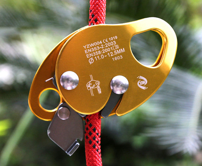 Safety Rope Grab Rock Tree Climbing Arborist Fall Arrester Protection Device CE*