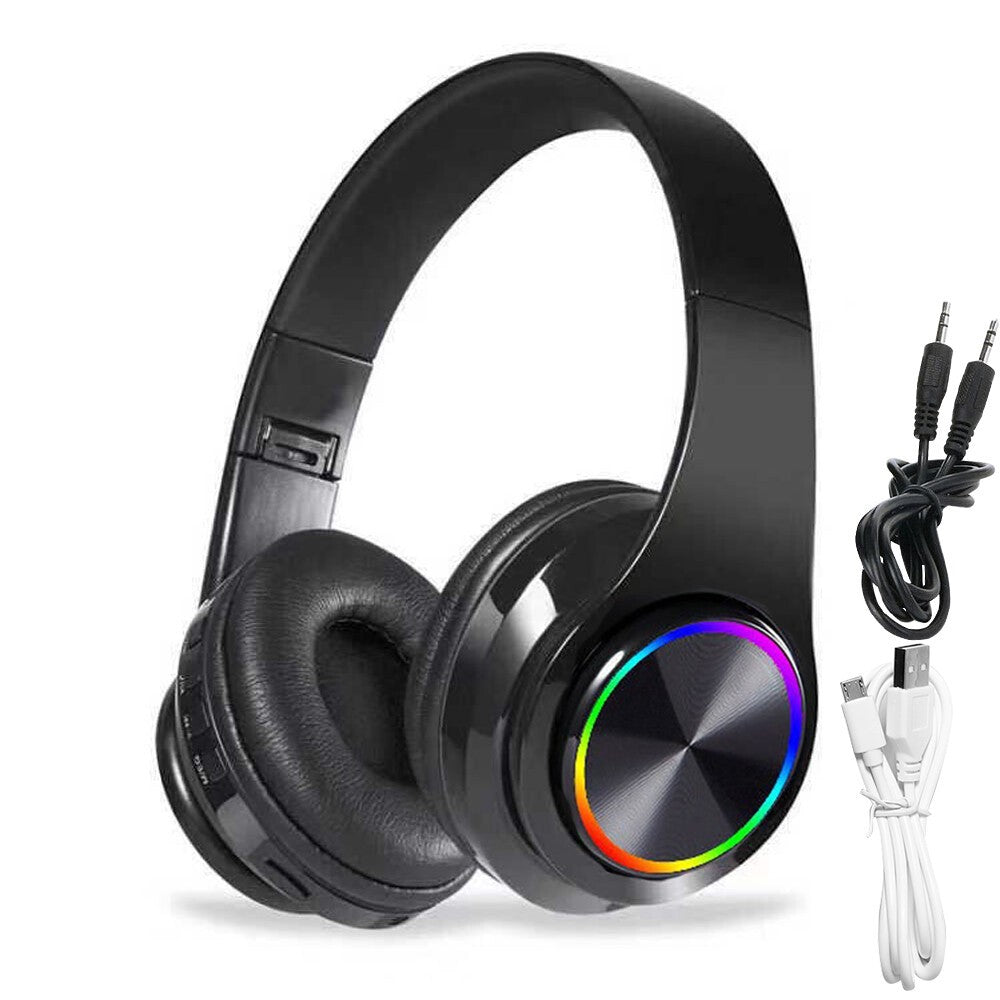 Wireless Bluetooth 5.1 Headphones Noise Cancelling Over-Ear Stereo Earphones UK~