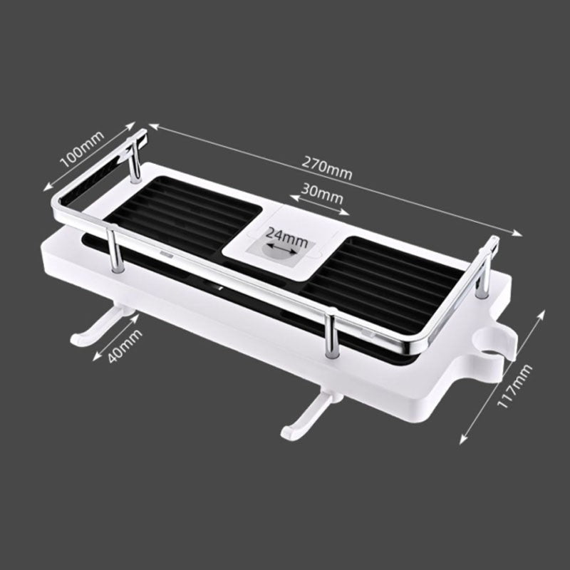 Bathroom Shelf Shower Pole Caddy Rack Storage Organiser Tray Holder Shelf UK