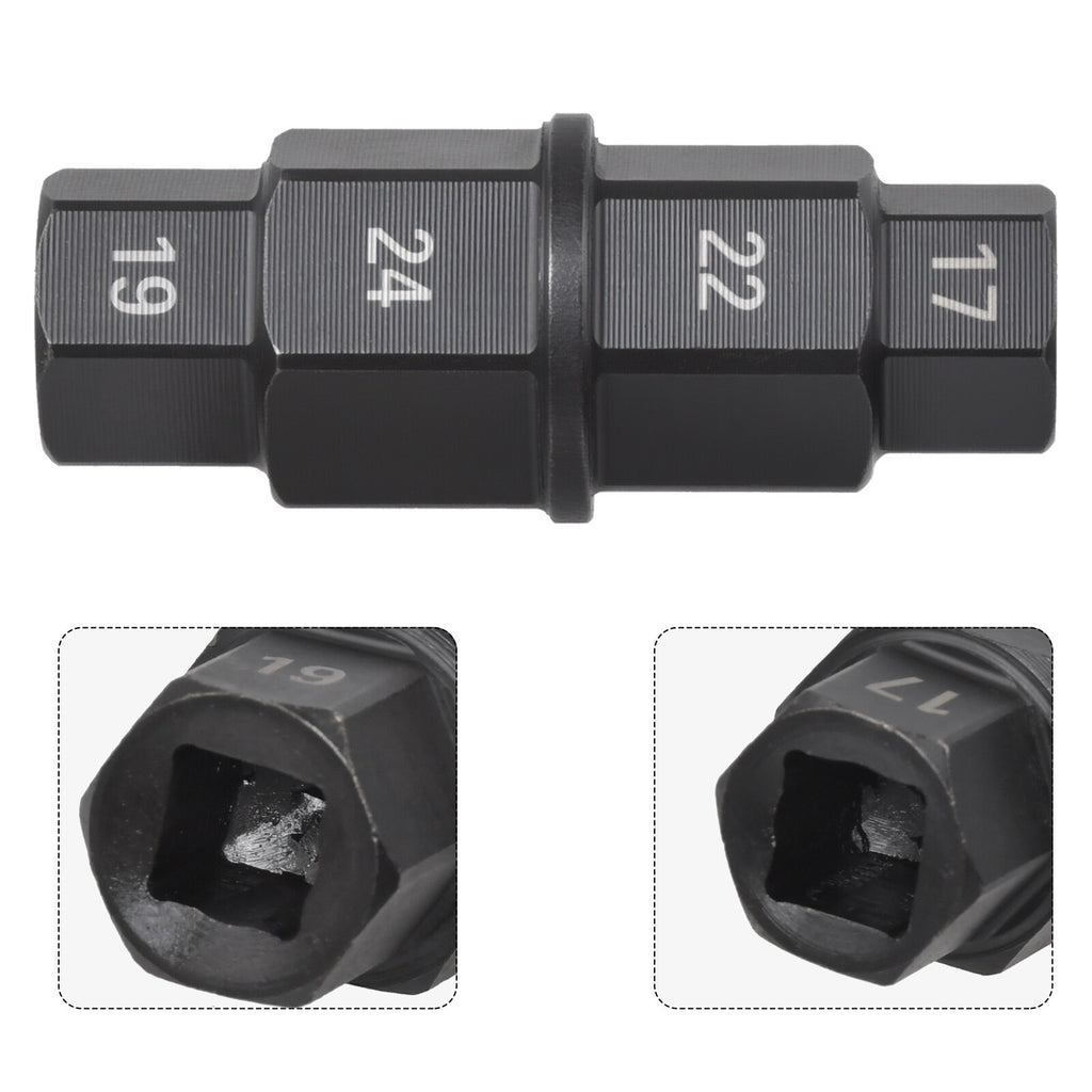 Motorcycle Front Rear Wheel Axle Spindle Tool Hex Key Socket 17 19 22 24mm