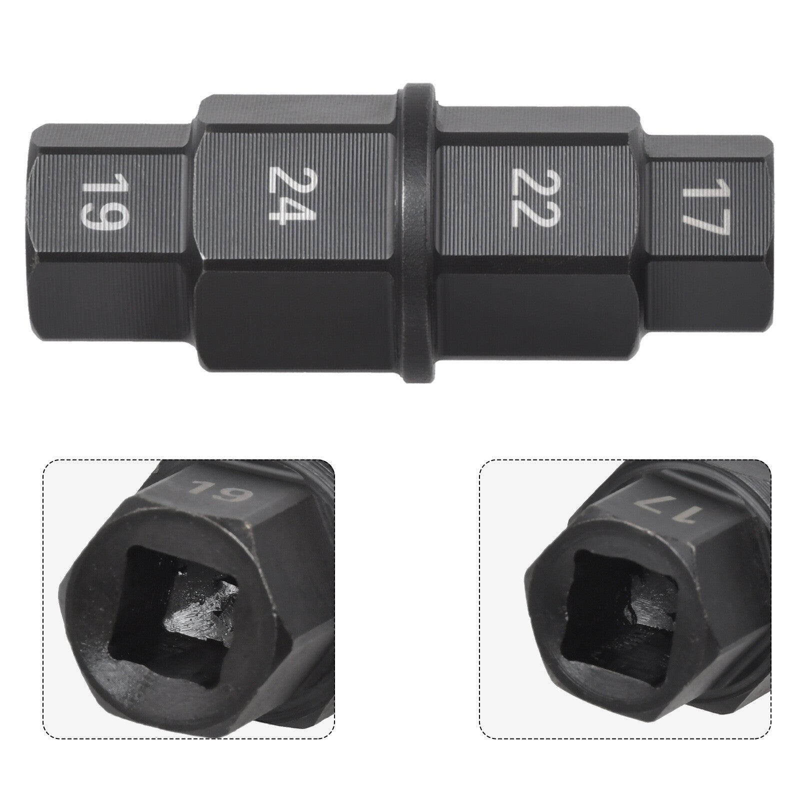 Motorcycle Front Rear Wheel Axle Spindle Tool Hex Key Socket 17 19 22 24mm